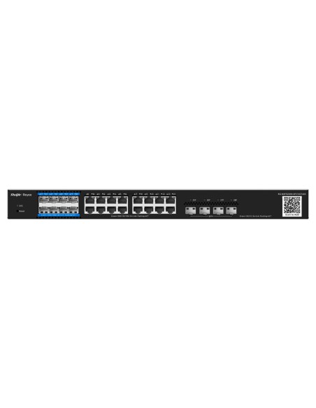 REYEE E-LIGHTEN SWITCH CLOUD CAPA 3 - 16 PUERTOS RJ45 GIGABIT + 4 PUERTOS SFP+ 10 GBPS - 8 PUERTOS SFP E-LIGHTEN (PON/ETHERNET)