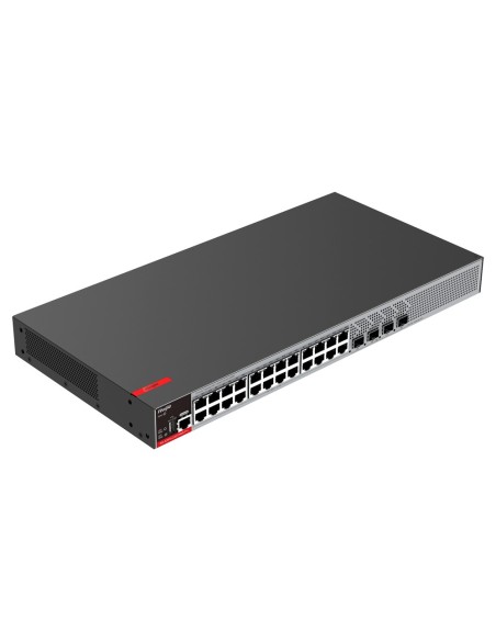 RUIJIE SWITCH POE CLOUD MANAGED POE L2+ - 24 ANSCHLÜSSE RJ45 GE + 4 SFP ANSCHLÜSSE 2.5GIGABIT - 24 POE+ ANSCHLÜSSE / BIS ZU 370W