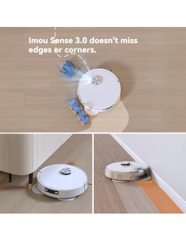 IMOU ROBOT ASPIRADOR RV3 - 8500PA / 6400 MAH - BARRIDO, ASPIRADO Y MOPEADO - AUTOLIMPIADO - ESTACIÓN DE CARGA - GESTIONA DESDE L