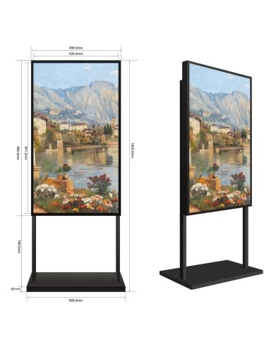 SUPORTE DE CHÃO  - COMPATÍVEL COM SF-43WF35-FHD - DISTÂNCIA AO CHÃO 840MM