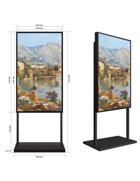 SUPORTE DE CHÃO  - COMPATÍVEL COM SF-43WF35-FHD - DISTÂNCIA AO CHÃO 840MM