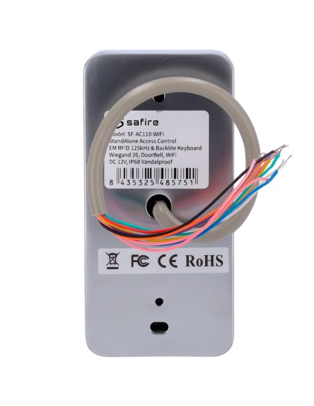 CONTROL DE ACCESO AUTÓNOMO - ACCESO POR TARJETA EM, PIN Y APP - SALIDA DE RELÉ, PULSADOR Y TIMBRE - WIEGAND 26 Y WIFI | CONTROL