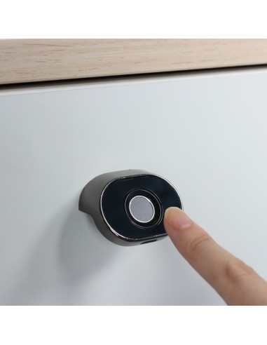 CERRADURA INTELIGENTE PARA TAQUILLAS - IDENTIFICACIÓN POR HUELLA O APP - ALIMENTACIÓN 4 X AA | CONEXIÓN BLUETOOTH - USUARIOS INV