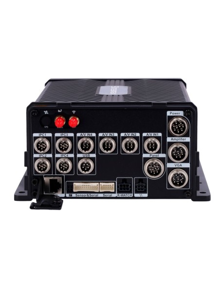 STREAMAX - GRABADOR NVR PARA EMBARCAR EN VEHÍCULO - 4 CH AHD Y 4 CH IP / COMPRESIÓN H.265/H.264 - RESOLUCIÓN MÁXIMA 1080P - COMU