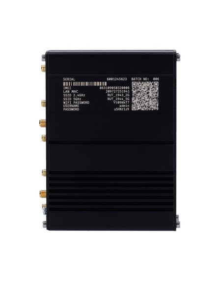 TELTONIKA ROUTER INDUSTRIAL 5G - 5G SUB-6GHZ SA/NSA DOBLE SIM - 5 PUERTOS 10/100/1000MBPS - HASTA 3,4GBPS DESCARGA | 550 MBPS SU