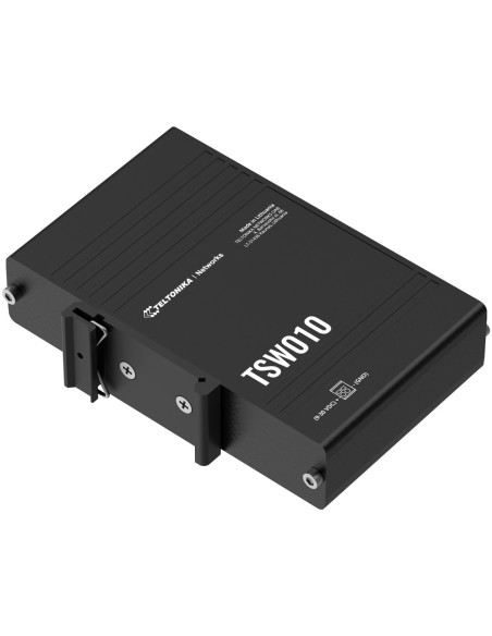 TELTONIKA SWITCH NO GESTIONABLE INDUSTRIAL - 5 PUERTOS ETHERNET RJ45 FAST ETHERNET - RUGERIZADO CARCASA ALUMINIO - PLUG AND PLAY