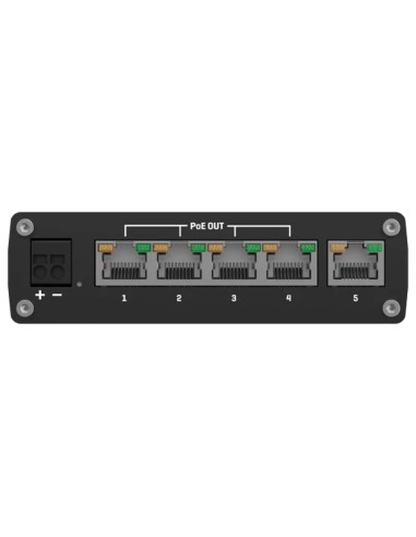 TELTONIKA SWITCH POE NO GESTIONABLE INDUSTRIAL - 5 PUERTOS ETHERNET RJ45 GIGABIT - 4 PUERTOS ETHERNET POE+ 802.3AF/AT - HASTA 30