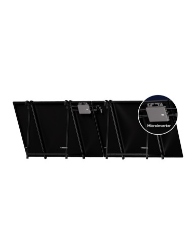TSUN KIT SOLAR UNIVERSAL - 2X PANEL SOLAR 400W - MICROINVERSOR 800W - PARA BALCÓN, SUELO O PARED - CONEXIÓN WIFI - PERMITE CONEC