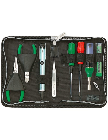 KIT BASICO DE HERRAMIENTAS CON SOLDADOR