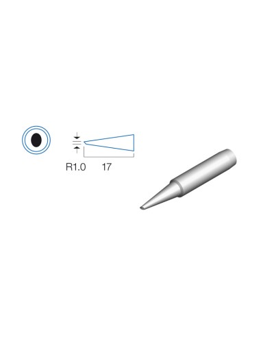 PUNTA BISELADA DE 1.0MM SOLDADOR HRV6154/6135/6654/7654/7632 HRV6154P03