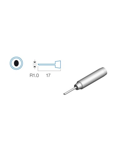 PUNTA BISELADA DE 1.0MM SOLDADOR HRV6154