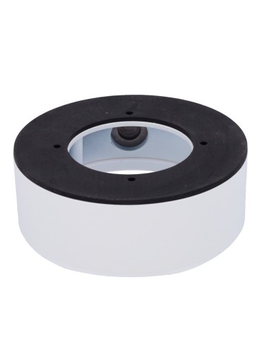 SURFACE MOUNT BRACKET - FOR COMPACT DOME CAMERAS - SUITABLE FOR OUTDOOR USE - WALL OR CEILING INSTALLATION - WHITE COLOR (RAL90
