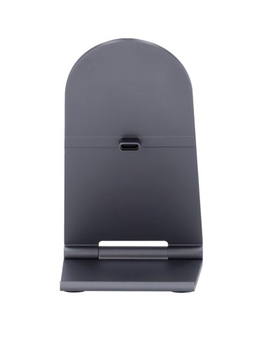 VEGER WIRELESS CHARGER - POWER 15W - USB-C INPUT - FAST CHARGING - WIRELESS OUTPUT - MAGSAFE - WITH FOLDING STAND : SILVER COLO