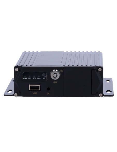 MDVR BASIC 4 AHD CHANNELS 1080P - SD CARD RECORDING - CONNECTORS M12 4 PINS - 4 ALARM INPUTS AND 2 OUTPUTS