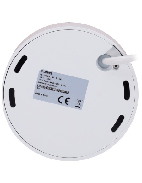 X-SECURITY CÁMARA IP MINI DOMO - 4 MEGAPÍXEL  (2688X1520)_x000D_ - LENTE FIJA 2.8MM - WDR 120DB | DUAL LIGHT(IR 30M Y LUZ BLANCA