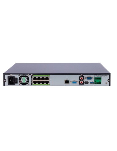 X-SECURITY NVR - MAXIMUM RESOLUTION 32 MEGAPIXEL - 32 CH / 8 POE AF/AT PORTS - COMPRESSION H.265 / H.264 | 2 HDD - HDMI OUTPUT 