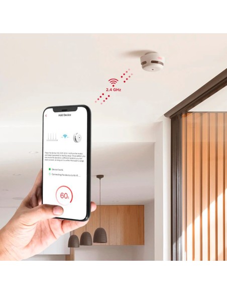 PACK DE 3 MINI DETECTOR DE HUMO AUTÓNOMO X-SENSE - COMUNICACIÓN WIFI 2.4GHZ - CONEXIÓN A TRAVÉS DE APP - DURACIÓN DE LA BATERÍA