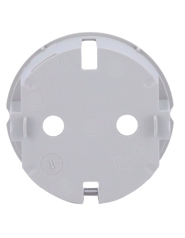 TAPA CENTRAL PARA ENCHUFE BÁSICO TIPO F - COMPATIBLE CON AJ-OUTLETCORE-BASIC - PROTECCIÓN CONTRA POLVO, SALPICADURAS, OBJETOS -