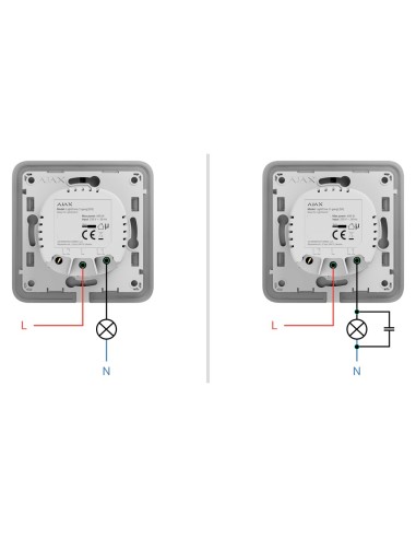 RELÉ INTERRUPTOR INTELIGENTE SIMPLE VERTICAL - INALÁMBRICO 868 MHZ JEWELLER - ALCANCE DE COMUNICACIÓN HASTA 1100 M - ALIMENTACIÓ