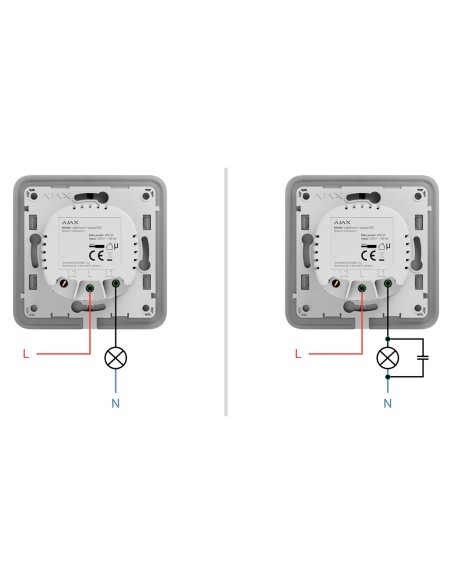 RELÉ INTERRUPTOR INTELIGENTE SIMPLE VERTICAL - INALÁMBRICO 868 MHZ JEWELLER - ALCANCE DE COMUNICACIÓN HASTA 1100 M - ALIMENTACIÓ