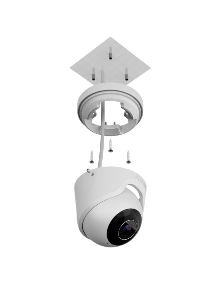 CÁMARA IP TURRET 8 MEGAPIXEL AJAX - PROGRESSIVE SCAN CMOS_x000D_ - LENTE 2.8 MM, RANURA MICROSD HASTA 256GB_x000D_ - IR LEDS ALC