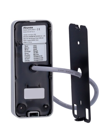 LECTOR DE ACCESO - ACCESO POR TARJETA EM/MF Y PIN - INDICADOR LED Y ACÚSTICO - WIEGAND 26/34 - COMPATIBLE CON EQUIPOS AKUVOX Y D