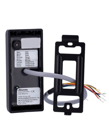 LECTOR DE ACCESO - ACCESO POR TARJETA EM/MF Y PIN - INDICADOR LED Y ACÚSTICO - WIEGAND 26/34 - COMPATIBLE CON EQUIPOS AKUVOX Y D