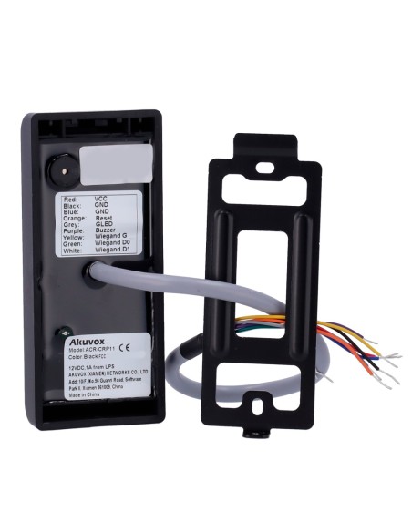 LECTOR DE ACCESO - ACCESO POR TARJETA EM/MF Y PIN - INDICADOR LED Y ACÚSTICO - WIEGAND 26/34 - COMPATIBLE CON EQUIPOS AKUVOX Y D