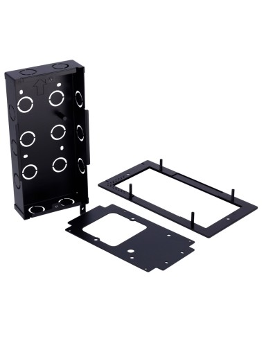 PANEL FRONTAL Y CAJA DE REGISTRO ENCASTRADA - ESPECÍFICA PARA AKUVOX AK-E16CY AK-A05C - PANEL: 230 (AL) X 120 (AN) X 22 (FO) MM
