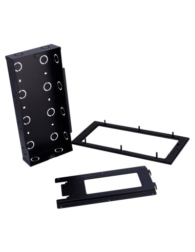 PANEL FRONTAL Y CAJA DE REGISTRO ENCASTRADA - ESPECÍFICA PARA AKUVOX AK-E18C - PANEL: 325 (AL) X 156 (AN) X 22 (FO) MM - CAJA: 3