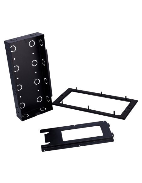 PANEL FRONTAL Y CAJA DE REGISTRO ENCASTRADA - ESPECÍFICA PARA AKUVOX AK-E18C - PANEL: 325 (AL) X 156 (AN) X 22 (FO) MM - CAJA: 3