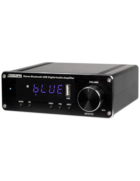 AMPLIFICATEUR DU LECTEUR - 2 X 60W - CONNEXION BLUETOOTH - LECTURE USB - PRÉRÉGLAGES D'ÉGALISATION - TÉLÉCOMMANDE