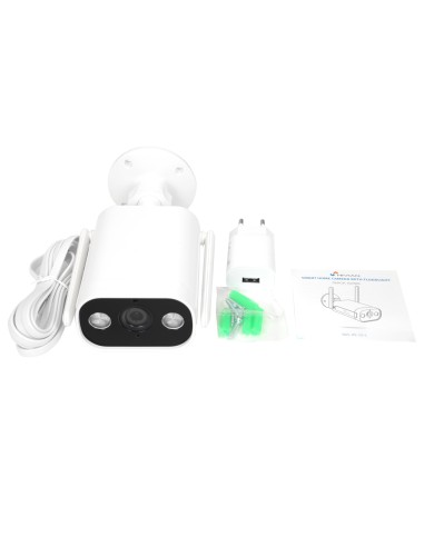 NIVIAN SMART CÁMARA 2K - WIFI 2.4 GHZ - APTA PARA EXTERIOR | IR HASTA 10 M - LUZ BLANCA / DETECCIÓN DE PERSONAS - GRABACIÓN EN T