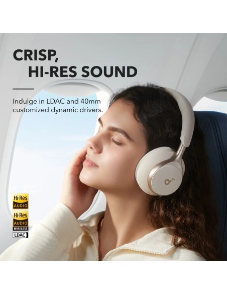 AURICULARES INALÁMBRICOS SOUNDCORE BY ANKER - 55 HORAS DE REPRODUCCIÓN - HASTA 98% REDUCCIÓN RUIDO - CARGA RÁPIDA - PERSONALIZAC