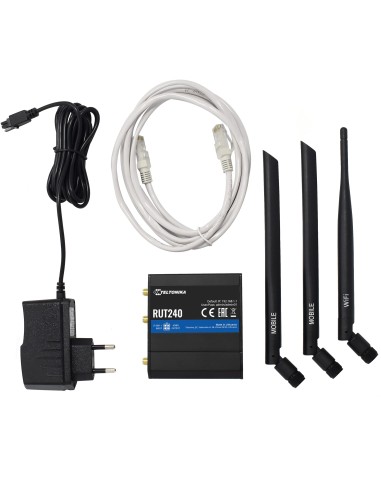 TELTONIKA ROUTER 4G INDUSTRIAL - 2 PUERTOS ETHERNET RJ45 FAST ETHERNET - 4G (LTE) CAT 4 HASTA 150MBPS - 1X ENTRADA/SALIDA DIGITA