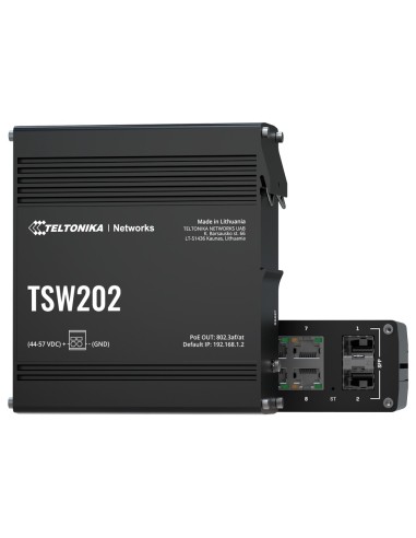 TELTONIKA SWITCH POE GESTIONABLE INDUSTRIAL - 8 PUERTOS ETHERNET RJ45 GIGABIT +2 SFP GIGABIT - 8 PUERTOS ETHERNET POE+ 802.3AF/A