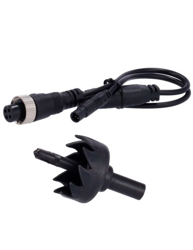 CÂMARA MINIATURA PARA VEÍCULO - COMPATÍVEL COM STREAMAX - AHD 1080P ABERTURA 160º - 12V DC COM CONECTOR M12