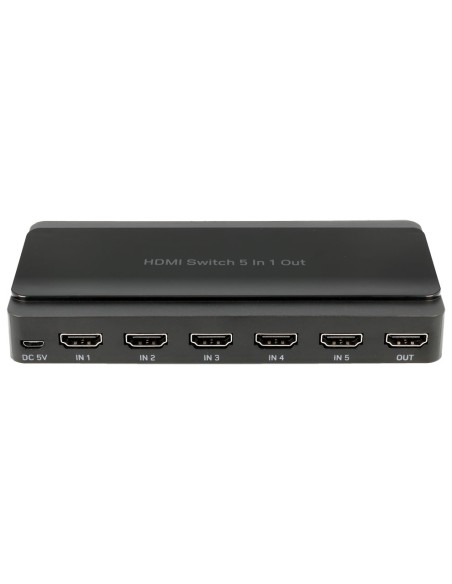 CONMUTADOR HDMI SWITCH 5E:1S, CON MANDO A DISTANCIA ACTVH005