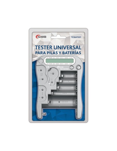 TESTER UNIVERSAL PARA PILAS Y BATERÍAS T