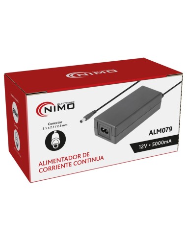 ALIMENTADOR ELECTRONICO UNIVERSAL 12VCC/5A. ALM-079