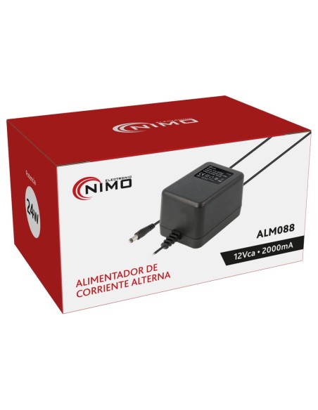 ALIMENTADOR CORRIENTE ALTERNA 220VCA - 12VCA/2000MA ALM088