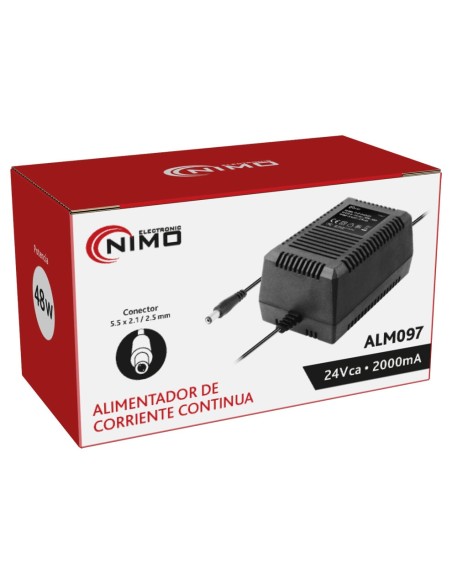 ALIMENTADOR CORRIENTE ALTERNA 220VCA - 24vac 2000mAh