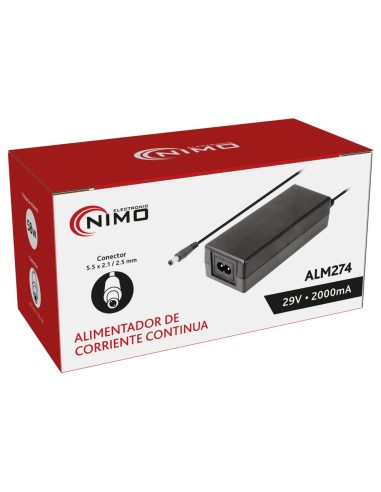 ALIMENTADOR ELECTRONICO UNIVERSAL 29VCC/2,0A ALM274