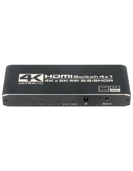CONMUTADOR HDMI SWITCH 4E:1S, CON MANDO A DISTANCIA ACTVH006