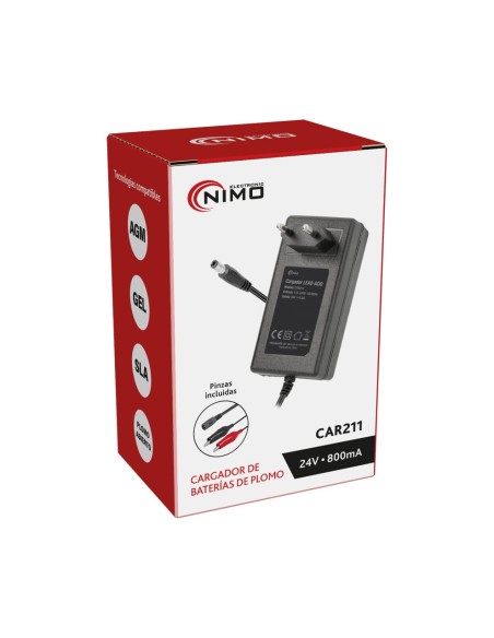 CARGADOR BATERIAS DE PLOMO 24V/0,8A CAR211