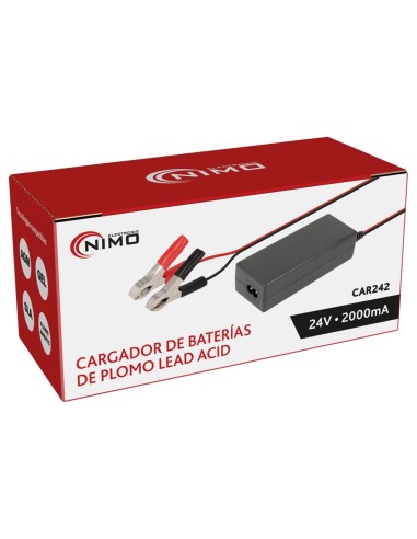CARGADOR DE BATERÍAS DE PLOMO Y GEL 24V/