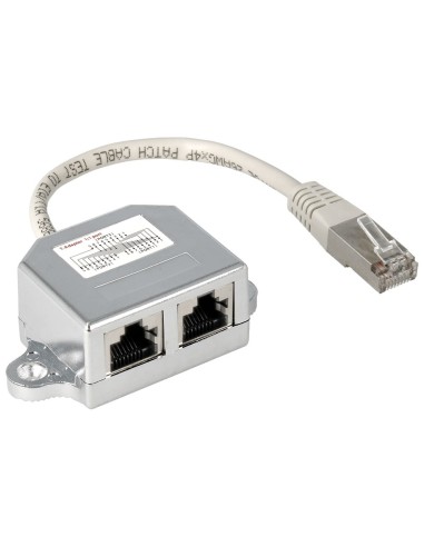 ADAPTADOR RJ45 DE 1 MACHO A 2 HEMBRAS CON070