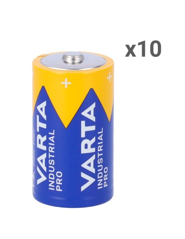VARTA - PILA ALCALINA LR20 - PACK DE 10 UNIDADES - VOLTAJE 1.5 V - CAPACIDAD NOMINAL 15000 MAH - COMPATIBLE CON PRODUCTOS DEL CA