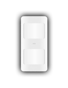 PIR DETECTOR, PET PROOF - WIRELESS - INTERNAL ANTENNA - LOW BATTERY LED INDICATOR - DETECTION RANGE 8 M / 110º - POWER SUPPLY 2