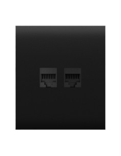 TAPA CENTRAL PARA ENCHUFE ETHERNET - COMPATIBLE CON AJ-OUTLETCORE-LAN-B - REQUIERE MARCO AJ-FRAME - COLOR NEGRO